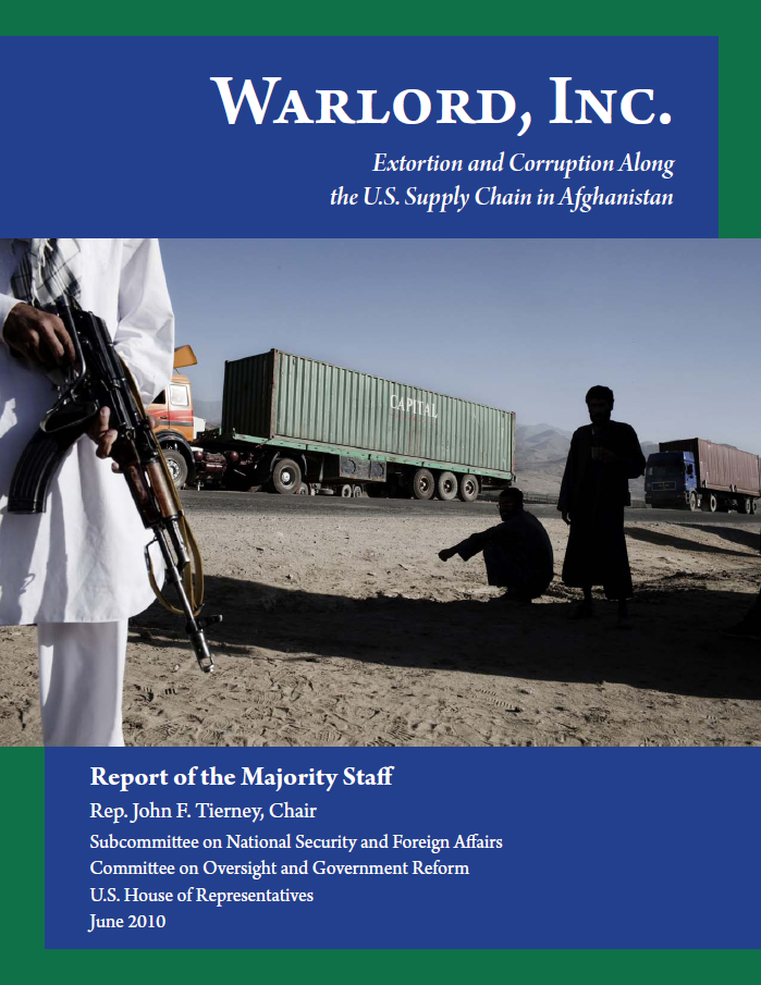Доклад конгресса США Warlords, Inc Доклад конгресса США Warlords, Inc